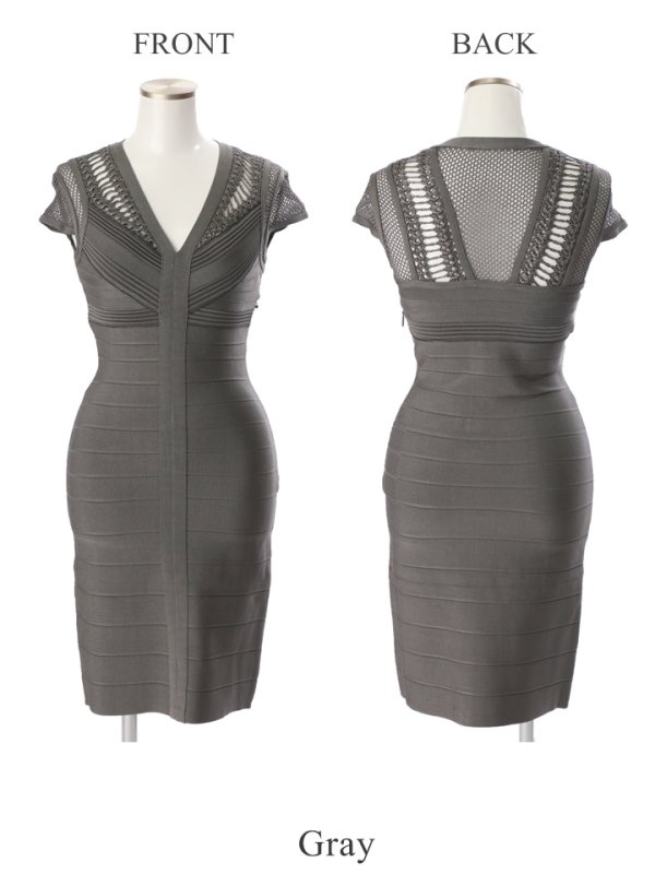 画像6: SALE!【高級ドレスセール】【Jessica/ジェシカ】 バンテージ/ ストレッチ/ タイトミニ/ ミニドレス/ キャバドレス【HC03】 (6)