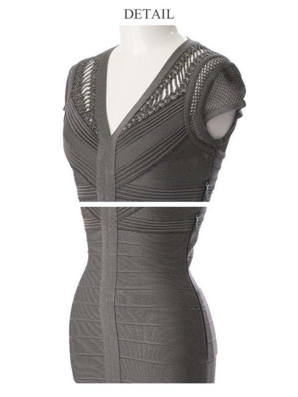 画像9: SALE!【高級ドレスセール】【Jessica/ジェシカ】 バンテージ/ ストレッチ/ タイトミニ/ ミニドレス/ キャバドレス【HC03】 (9)