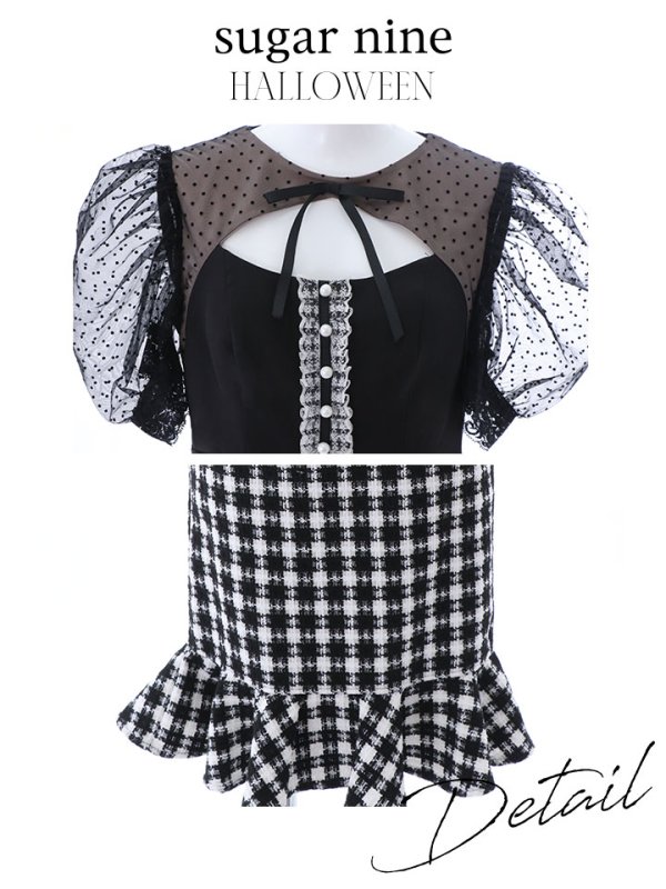 画像13: 【SALE!!】【即日発送】ブラックマウスコスプレ/ワンピースコスプレ【sugar nineハロウィン2点セット】【S-Lサイズ/1カラー】[OF01] (13)