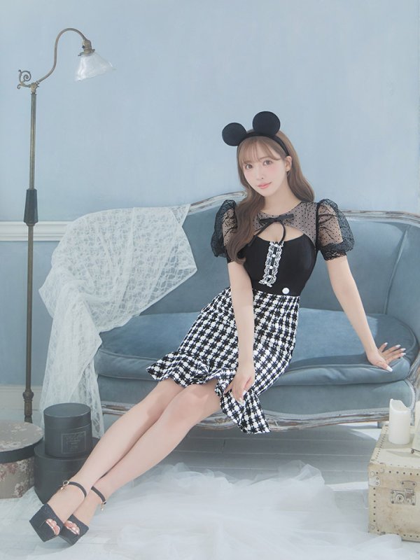 画像2: 【SALE!!】【即日発送】ブラックマウスコスプレ/ワンピースコスプレ【sugar nineハロウィン2点セット】【S-Lサイズ/1カラー】[HC03] (2)