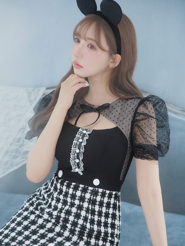 画像3: 【SALE!!】【即日発送】ブラックマウスコスプレ/ワンピースコスプレ【sugar nineハロウィン2点セット】【S-Lサイズ/1カラー】[HC03] (3)