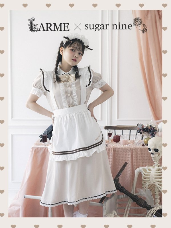 画像1: 【値下げ！】【即日発送】クラシカルメイドコスプレ【sugar nineハロウィン4点セット】【S-Lサイズ/2カラー】[YMT] (1)