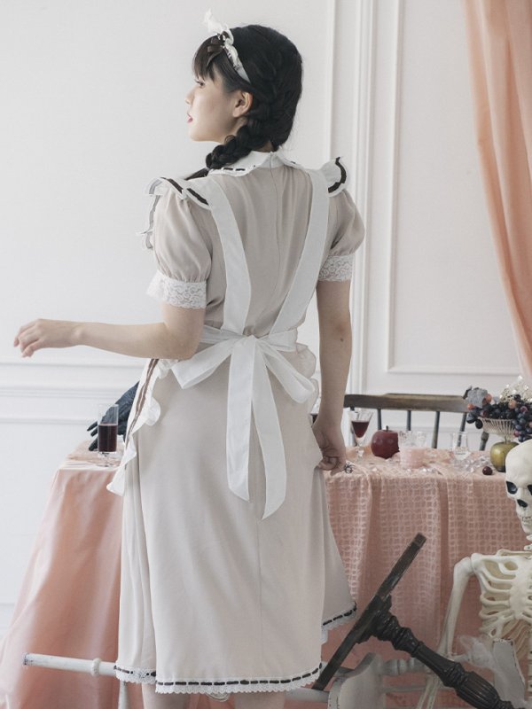 画像6: 【SALE!!】【即日発送】クラシカルメイドコスプレ【sugar nineハロウィン4点セット】【S-Lサイズ/2カラー】[OF01] (6)