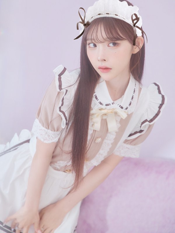 画像13: 【SALE!!】【即日発送】【ハロウィン】緩苺ちゃん着用 クラシカルメイドコスプレ 【コスプレ4点セット】【S-Lサイズ/2カラー】[OF01 (13)