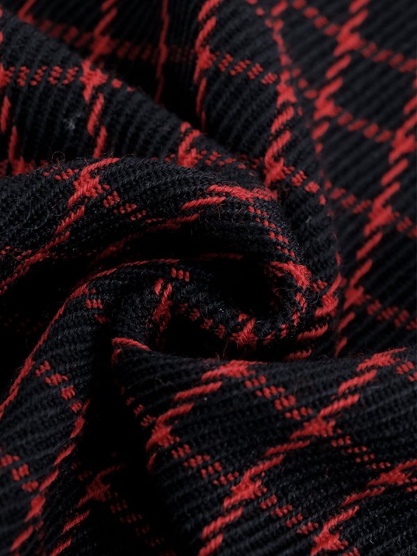 画像33: SALE!フリルショルダーチェックタイトドレス/チェック柄/肩フリル/胸元隠し/背中隠し/ミディアムドレス/キャバドレス【XS-Lサイズ/1カラー】[HC02-X] 【SB】dzw (33)