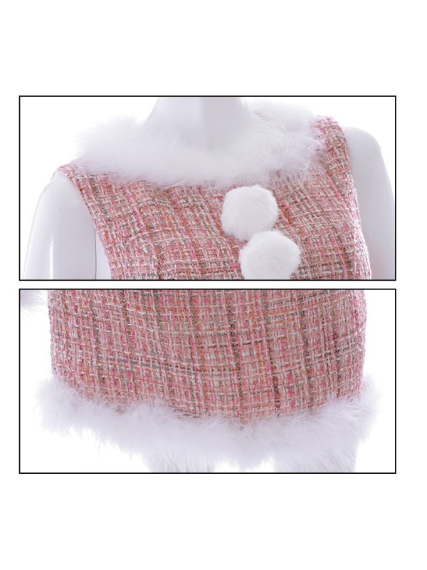 画像36: 【サンタセール！】ミディアム丈/ ツイード/ ワンピースタイトサンタ【sugar nine サンタコス 5点セット】【XS-XLサイズ/3カラー】[YMT] (36)