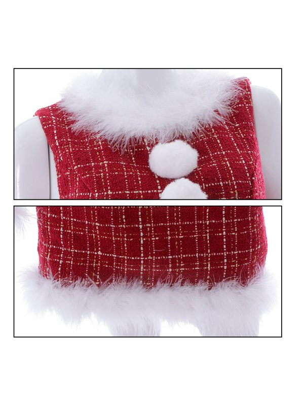 画像30: 【サンタセール！】ミディアム丈/ ツイード/ ワンピースタイトサンタ【sugar nine サンタコス 5点セット】【XS-XLサイズ/3カラー】[YMT] (30)