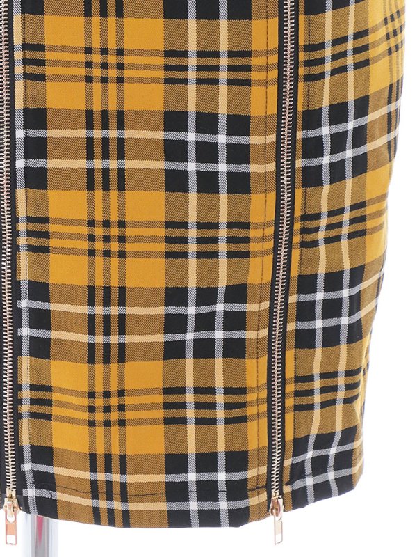 画像33: SALE!タータンチェックタイトドレス/ノースリーブ/ファスナー/胸元隠し/背中隠し/タイト/ミニドレス/キャバドレス/パッド無し/ワンピース 【XS-Lサイズ/3カラー】[OF01A]【SB】dzw (33)