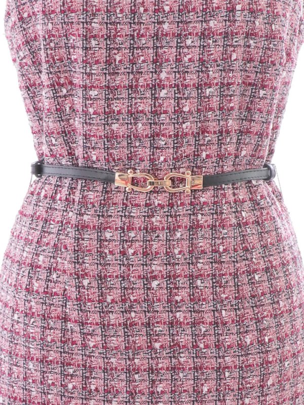 画像35: SALE!【新色登場！】ノースリーブツイードドレス/胸元隠し/背中隠し/ミニドレス/キャバドレス/パッド無し/ワンピース【XS-Lサイズ/3カラー】[HC02-X] 【SB】 (35)