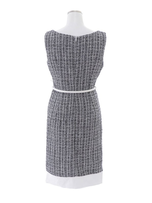 画像19: SALE!【Glera/グレイラ】ツイード/バイカラー/ベルト/ノースリーブ/谷間隠し/背中隠し/ミディアムドレス/キャバドレス 【S-Lサイズ/2カラー】[OF01] 【SB】dzw (19)