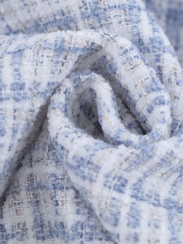 画像18: ツイードドレス/チェック柄/ジップアップ/谷間見せ/ミニドレス/キャバドレス【XS-XLサイズ/1カラー】[HC02-X] 【SB】dzj (18)