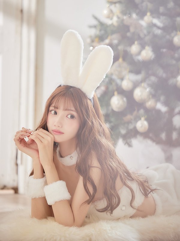 画像9: 即日発送!もこもこバニービジューセットアップサンタ【sugar nine サンタコス 8点セット】【XS-Mサイズ/1カラー】[OF01] (9)