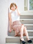 画像11: SALE!【sifeel/シフィール】刺繍レースマーメイドスカートドレス/ハイネック/シフォンレース/ノースリーブ/胸元隠し/ミディアムドレス/キャバドレス 【S-Mサイズ/1カラー】[OF04] 【SB】dzy (11)