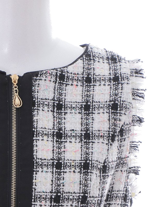 画像16: SALE!ツイードマーメイドドレス/チェック柄/ジップアップ/ミニドレス/キャバドレス【S-Lサイズ/2カラー】[OF01A] 【SB】dzw (16)