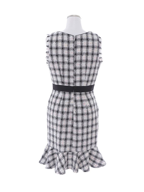 画像15: SALE!ツイードマーメイドドレス/チェック柄/ジップアップ/ミニドレス/キャバドレス【S-Lサイズ/2カラー】[OF01A] 【SB】dzw (15)