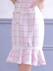 画像10: SALE!チェックワンピースドレス/ツイード/ショートスリーブ/マーメイドスカート/谷間見せ/ミニドレス/キャバドレス/パッド無し【S-Lサイズ/2カラー】[OF04-X] 【SB】dzw (10)