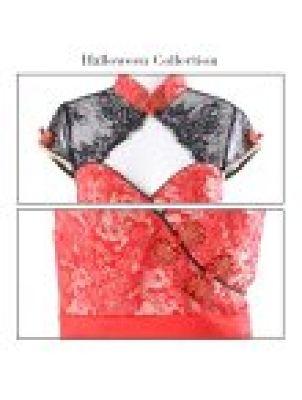 画像24: 【即日発送】ロングスカートチャイナ服ドレスコスプレセット【ハロウィンコスプレ2点セット】【3サイズ/2カラー】(SE01YN)【HC03】 (24)