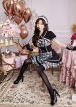 画像11: 【即日発送】ゴシックチェックメイドドレス【マリームーン】【ハロウィンコスプレ6点セット】【フリーサイズ/2カラー】[OF04] (11)