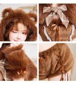 ブラウン モデル：身長：162cm　着用サイズ：Fサイズ