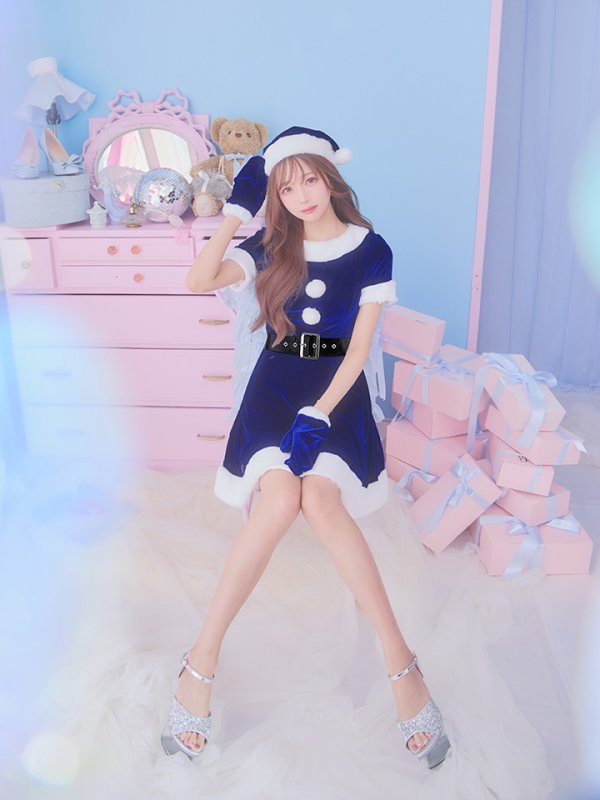 画像26: 【一部予約 / 11月上旬発送予定】【サンタコス 5点セット】【S-Lサイズ/2カラー】シンプルフレアサンタ[YMT] (26)