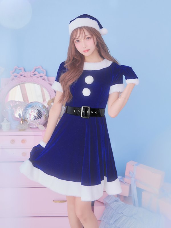 画像27: 【一部予約 / 11月上旬発送予定】【サンタコス 5点セット】【S-Lサイズ/2カラー】シンプルフレアサンタ[YMT] (27)