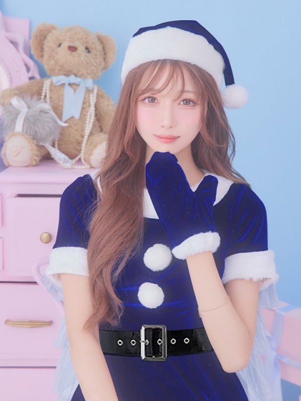 画像29: 【一部予約 / 11月上旬発送予定】【サンタコス 5点セット】【S-Lサイズ/2カラー】シンプルフレアサンタ[YMT] (29)