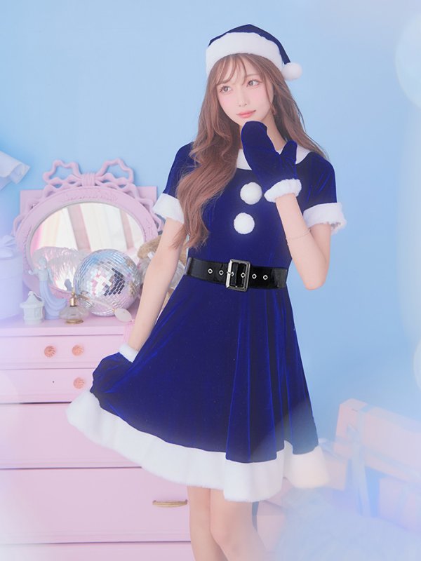 画像33: 【一部予約 / 11月上旬発送予定】【サンタコス 5点セット】【S-Lサイズ/2カラー】シンプルフレアサンタ[YMT] (33)