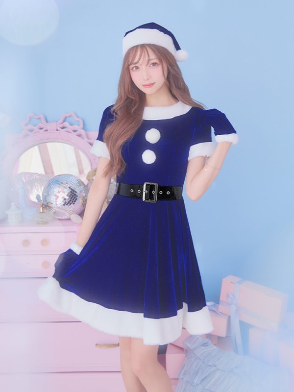 画像34: 【一部予約 / 11月上旬発送予定】【サンタコス 5点セット】【S-Lサイズ/2カラー】シンプルフレアサンタ[YMT] (34)