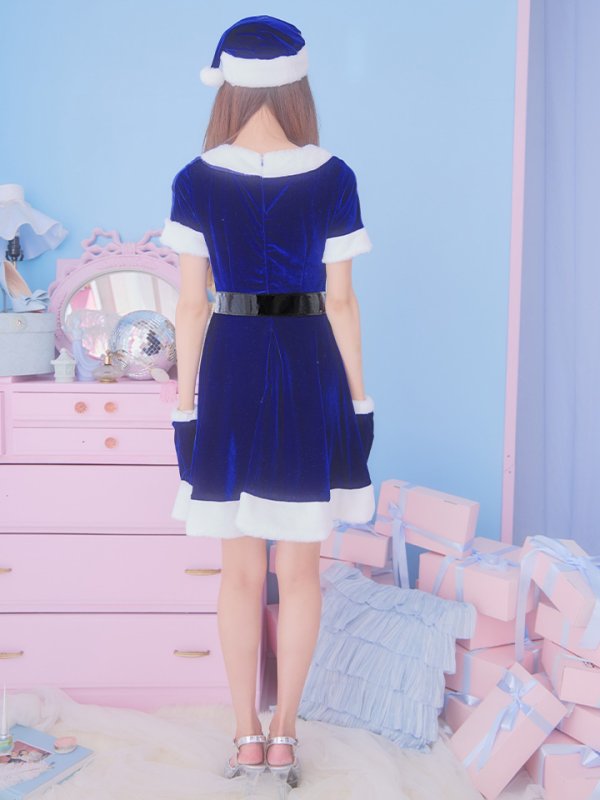 画像35: 【一部予約 / 11月上旬発送予定】【サンタコス 5点セット】【S-Lサイズ/2カラー】シンプルフレアサンタ[YMT] (35)