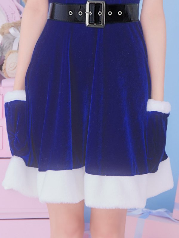 画像37: 【一部予約 / 11月上旬発送予定】【サンタコス 5点セット】【S-Lサイズ/2カラー】シンプルフレアサンタ[YMT] (37)