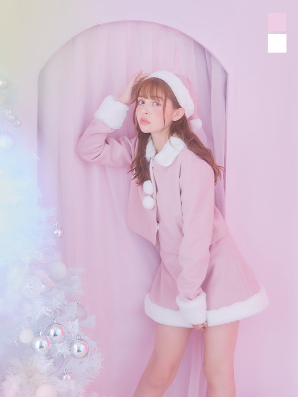 画像3: 【サンタセール！】【サンタコス 4点セット】【S-Mサイズ/2カラー】ジャケットセットアップサンタ[YMT] (3)