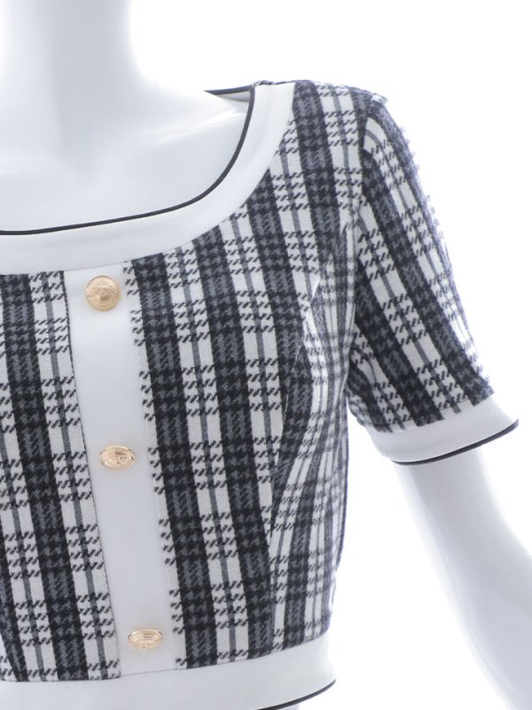 画像18: SALE!チェックセットアップドレス/胸元隠し/背中隠し/キャバドレス/ミニドレス【XS-Mサイズ/1カラー】[HC02-X] 【SB】dzk (18)