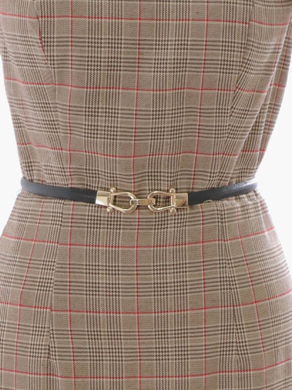 画像17: 【sifeel/シフィール】チェック柄マーメイドドレス/ショートスリーブ/フリル袖/谷間隠し/背中隠し/ベルト/ミディアムドレス/キャバドレス 【S-Lサイズ/1カラー】[HC02-X] 【SB】dzk (17)