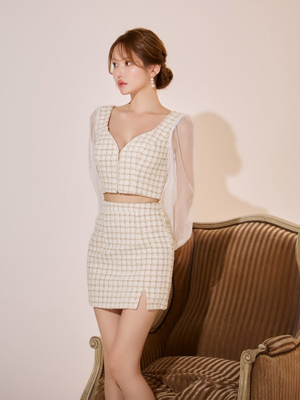 モデル：ゆめ　身長：160cm　着用サイズ：Sサイズ