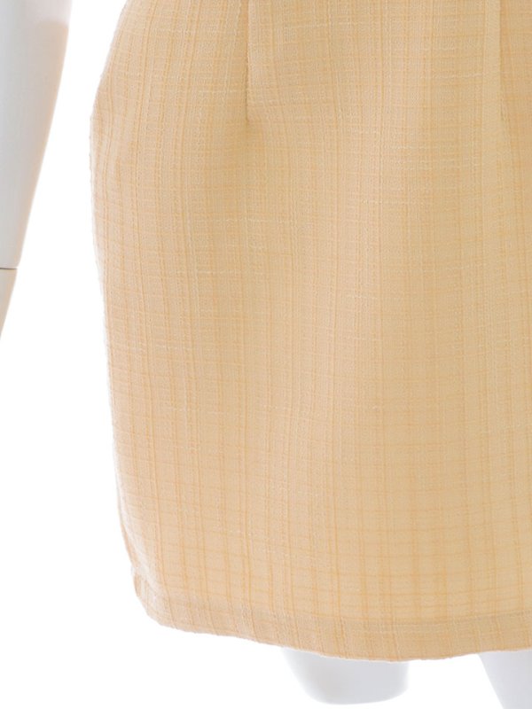 画像11: ツイードチェックドレス/ジップアップ/谷間隠し/背中隠し/タイトスカート/ミニドレス/キャバドレス【S-Lサイズ/1カラー】[HC02] 【SB】 (11)