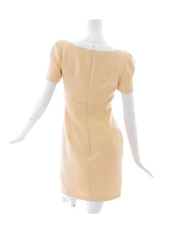 画像9: ツイードチェックドレス/ジップアップ/谷間隠し/背中隠し/タイトスカート/ミニドレス/キャバドレス【S-Lサイズ/1カラー】[HC02] 【SB】 (9)