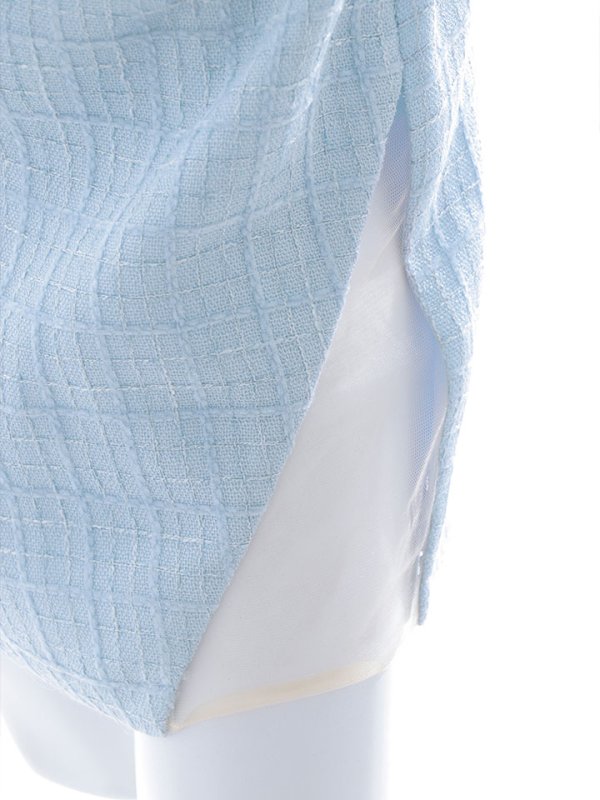 画像24: ツイードミニドレス/チェーン/タイトスカート/谷間見せ/背中隠し/キャバドレス/ミニドレス【XS-Mサイズ/2カラー】[HC02-X] 【SB】dzw (24)