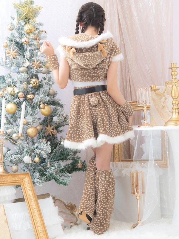 画像16: 【即日発送】【サンタコス 6点セット】【S-Lサイズ/1カラー】セットアップフレアサンタ[OF01] (16)