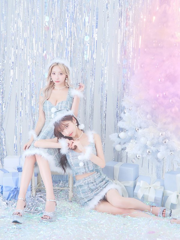 画像6: 【即日発送】【サンタコス4点/5点セット】【XS-Lサイズ】ツイードサンタ[YMT] (6)