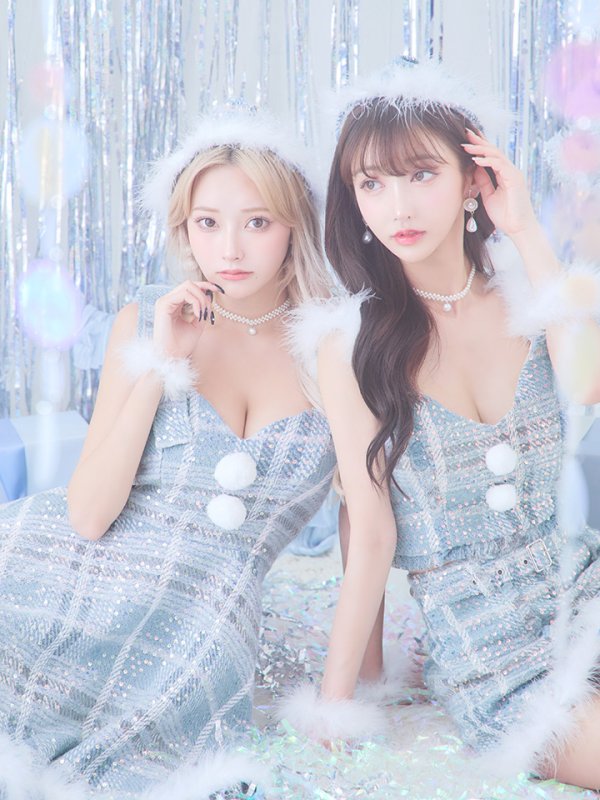 画像11: 【即日発送】【サンタコス4点/5点セット】【XS-Lサイズ】ツイードサンタ[YMT] (11)