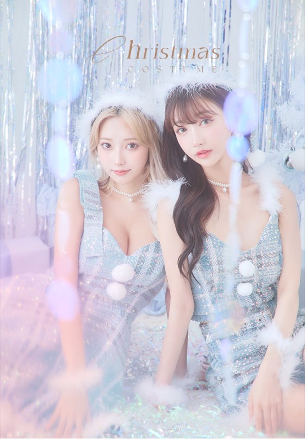 画像12: 【即日発送】【サンタコス4点/5点セット】【XS-Lサイズ】ツイードサンタ[YMT] (12)