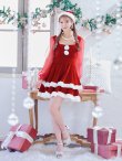 画像3: 【即日発送】【サンタコス 3点セット】【S-Lサイズ/1カラー】チュールシアーフレアサンタコスプレ[YMT] (3)