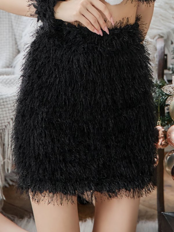 画像10: 【即日発送】【サンタコス 7点セット】【XS-Mサイズ/2カラー】バニーセットアップシャギーコスプレ[YMT] (10)