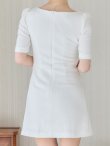 ホワイト　モデル：ゆめ　身長：160cm　着用サイズ：Sサイズ