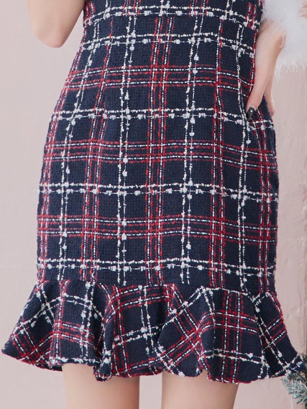 画像19: 【サンタセール！】【サンタコス 4点セット】【S-Lサイズ/1カラー】マーメイドツイードサンタ[YMT] (19)