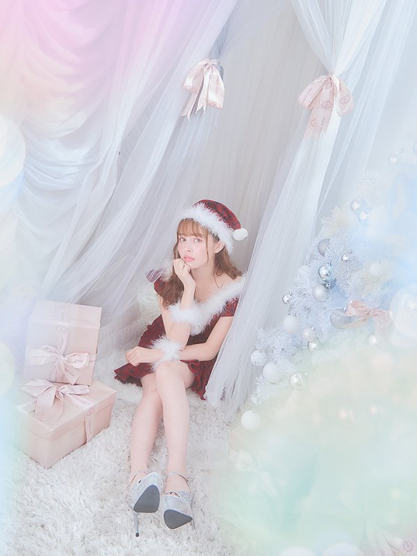 画像26: SALE!【サンタコス 5点セット】【S-XLサイズ/1カラー】マーメイドチェックサンタコスプレ[YMT] (26)