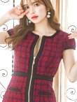 画像18: SALE!ツイードチェックフロントジップミニドレス/ショートスリーブ/谷間見せ/谷間隠し/背中隠し/ミニドレス/キャバドレス 【XS-Mサイズ/1カラー】[OF04] 【SB】dzw (18)