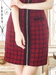 画像19: SALE!ツイードチェックフロントジップミニドレス/ショートスリーブ/谷間見せ/谷間隠し/背中隠し/ミニドレス/キャバドレス 【XS-Mサイズ/1カラー】[OF04] 【SB】dzw (19)