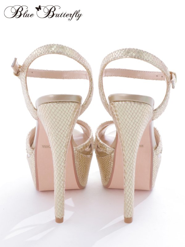 画像3: 【COMEX】 4color/ ラメグリッター/15.5cmヒール/ ストラップサンダル[OF02] (3)