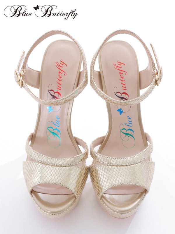 画像4: 【COMEX】 4color/ ラメグリッター/15.5cmヒール/ ストラップサンダル[OF02] (4)